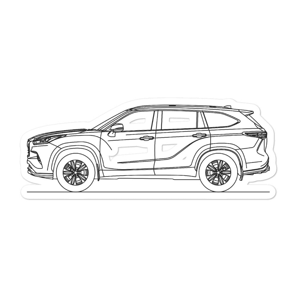 Toyota highlander xu sticker â artlines design