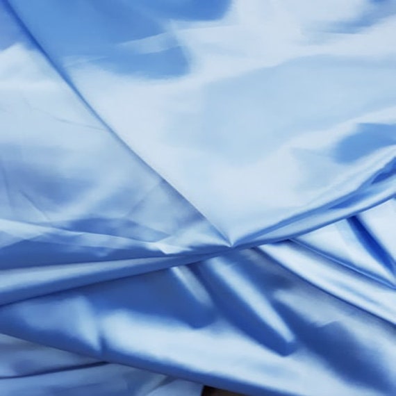 Himmel blau seidig stretch satin stoff seidig luxus futter