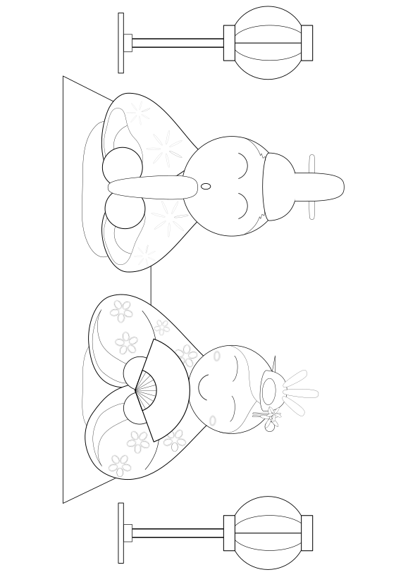 Hinamatsuri coloring pages free printable nurie
