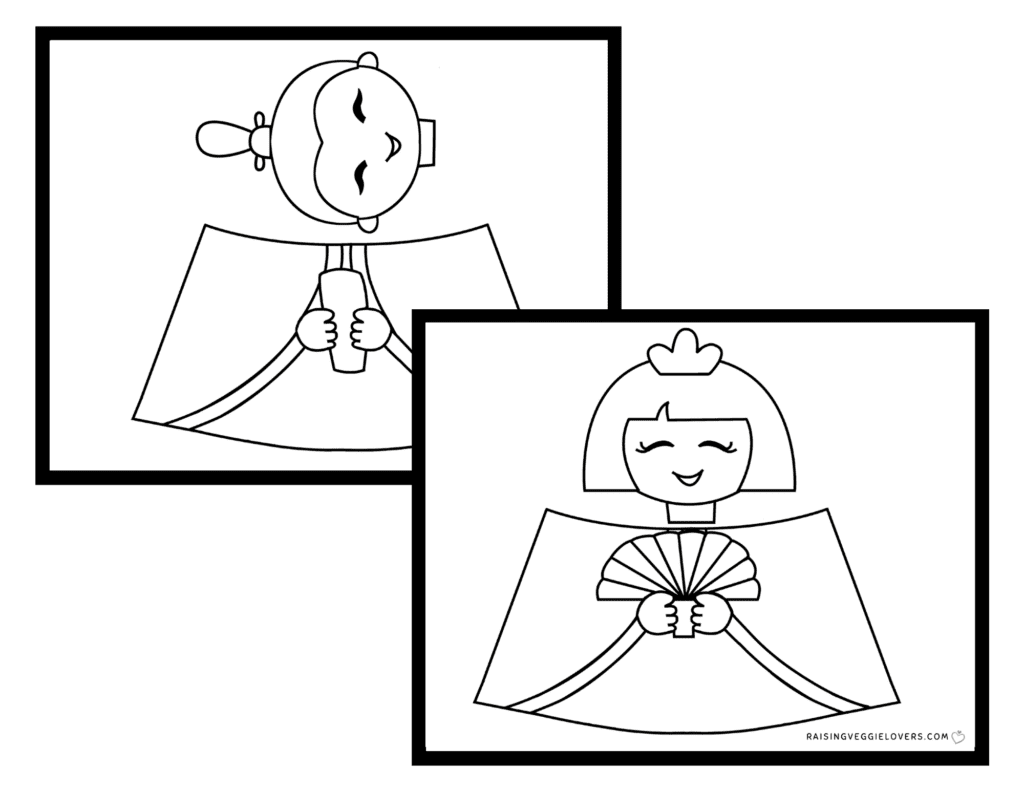 Diy hinamatsuri dolls with free templates