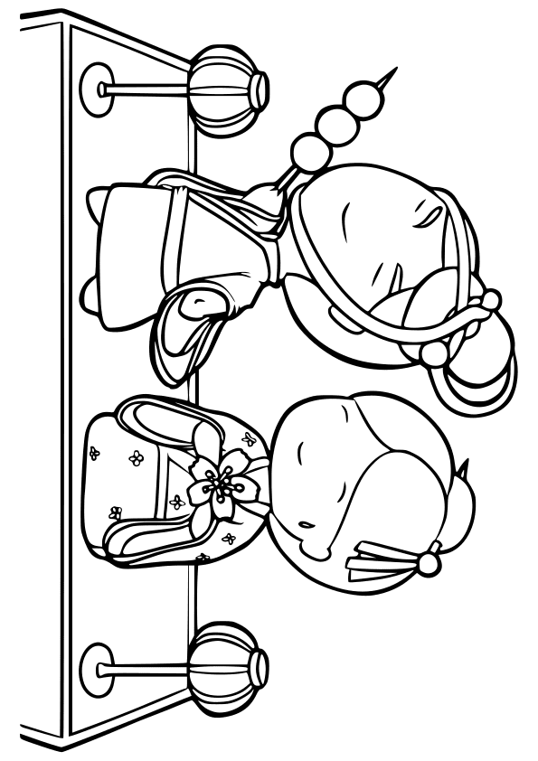 Hinamatsuri drawing for coloring page free printable nurieworld