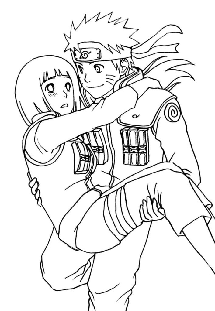 Anime couple coloring pages printable for free download