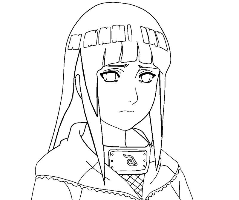 Hinata hyuga coloring crafty teenager