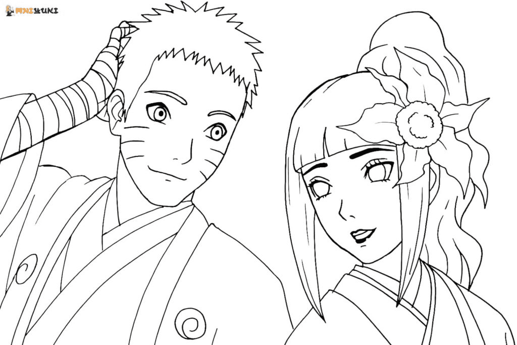 Anime couple coloring pages printable for free download