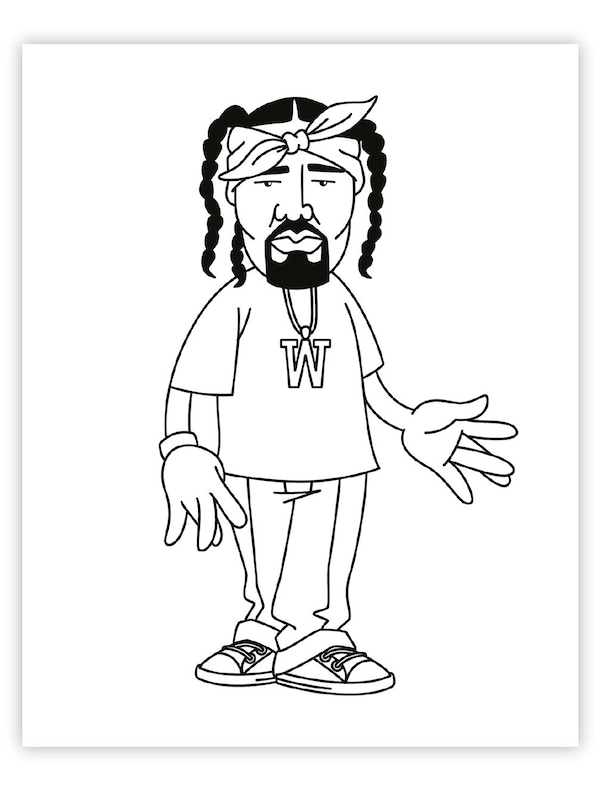 Hip hop coloring book