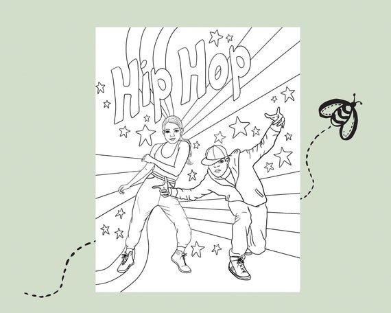 Styles of dance coloring pages