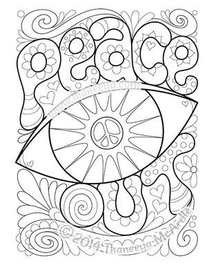 Peace and love coloring book by thaneeya mcardle love coloring pages coloring pages mandala coloring pages