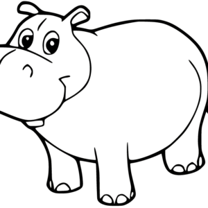 Hippo coloring pages printable for free download