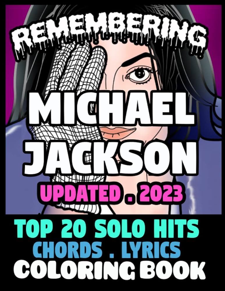 Remembering michael jackson top solo hits songbook lyrics and chords coloring book volume happy publisher haphap books
