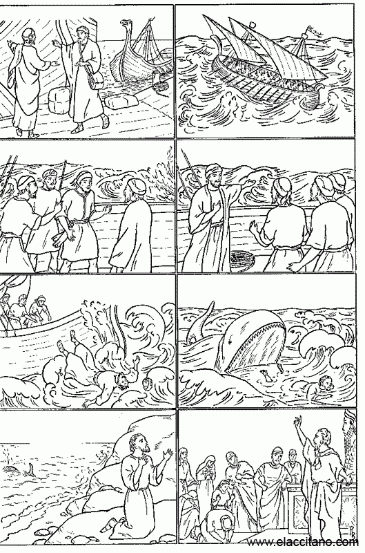 Historia de jonãs dibujo pa colore de toda la historâ lecciones de la escuela dominical pãginas pa colore de biblia actividades de la escuela dominical