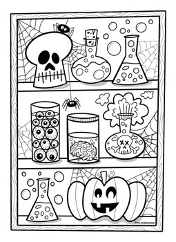 Halloween coloring sheet by mrs arnolds art room tpt