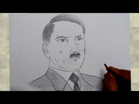 How to draw hitler i hitler drawing step by step