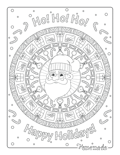 Best santa coloring pages for kids adults free printable pdfs