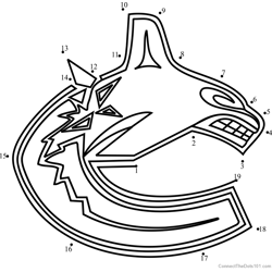 Hockey connect the dots printable worksheets
