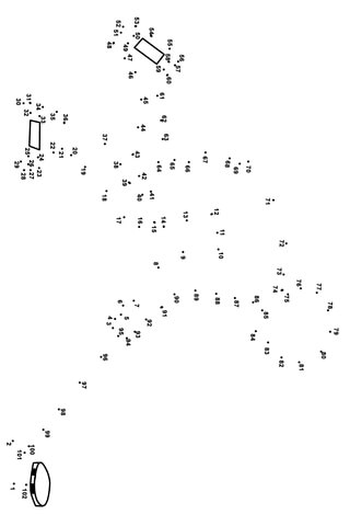 Hockey player dot to dot free printable coloring pages