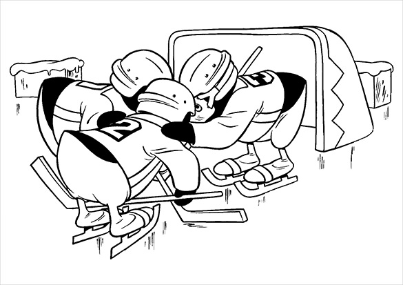 Hockey coloring pages