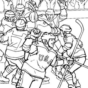 Hockey coloring pages printable for free download