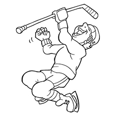 Top free printable hockey coloring pages online