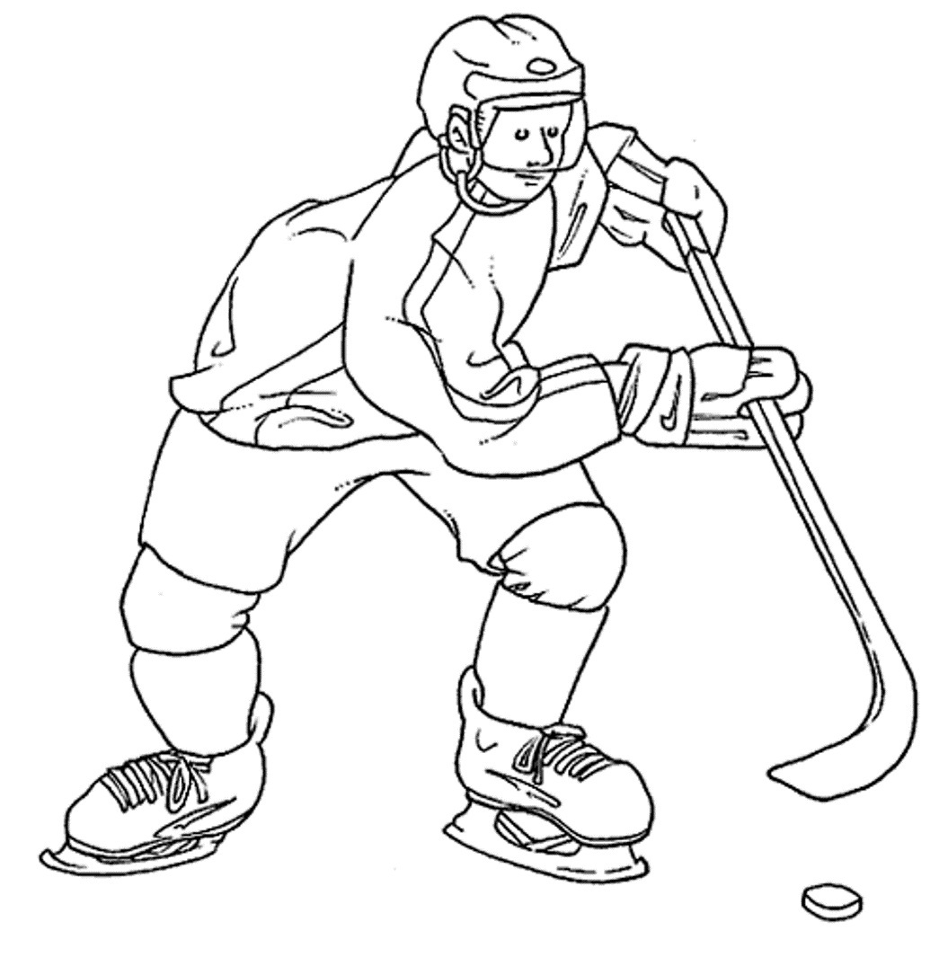 Coloring pages hockey coloring sheets