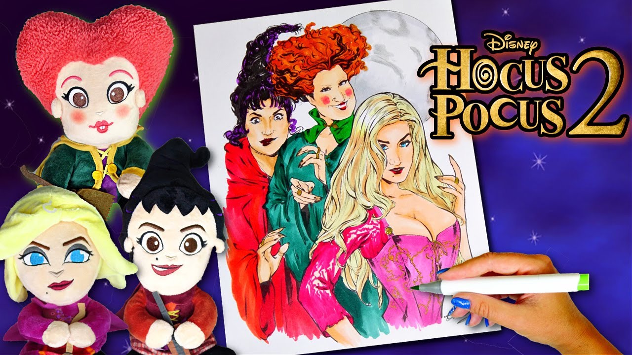 Disney hocus pocus winifred sarah mary sanderson witches coloring