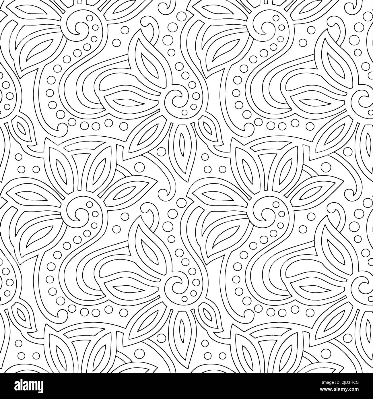 Azul monotono y gris de silueta tropical follaje y relleno de hojas de rayas en color humor sin costuras patrãn en vector para la moda y todo imagen vector de stock