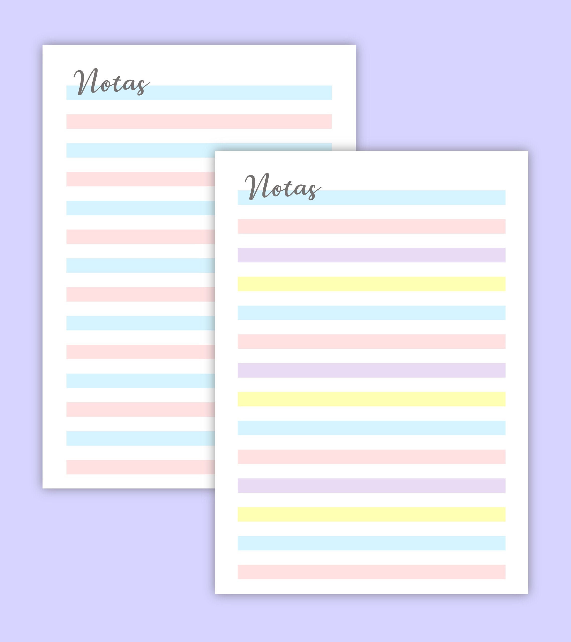 Kit imprimible hojas rayadas a a carta media carta archivos pdf excelente calidad de impresion