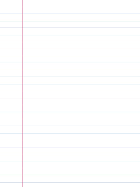 Lined notebook paper vectors illustrations for free download