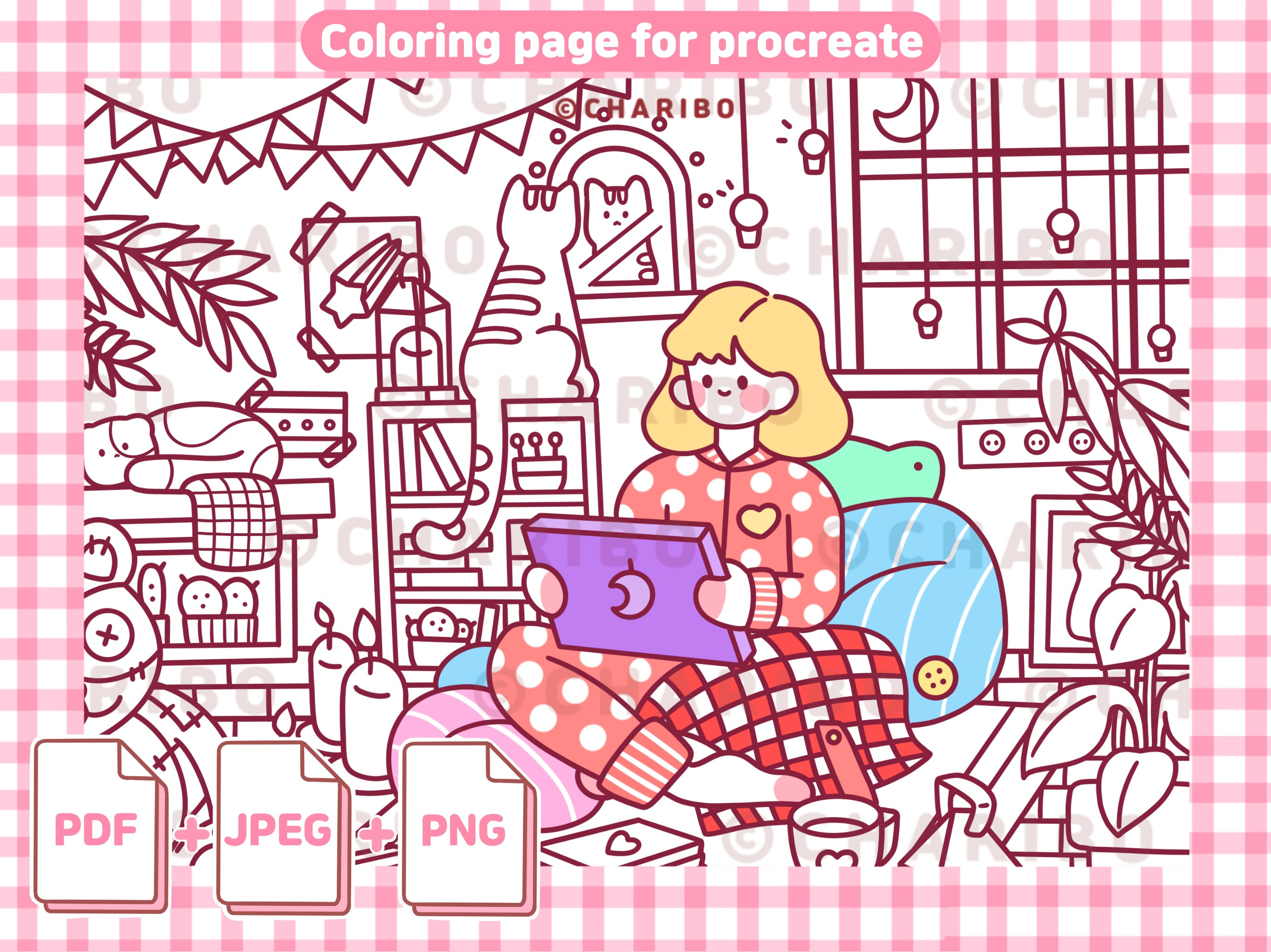 Ribos room digital coloring pages printable coloring pages adult kids coloring sheetcoloring template ipad coloring template
