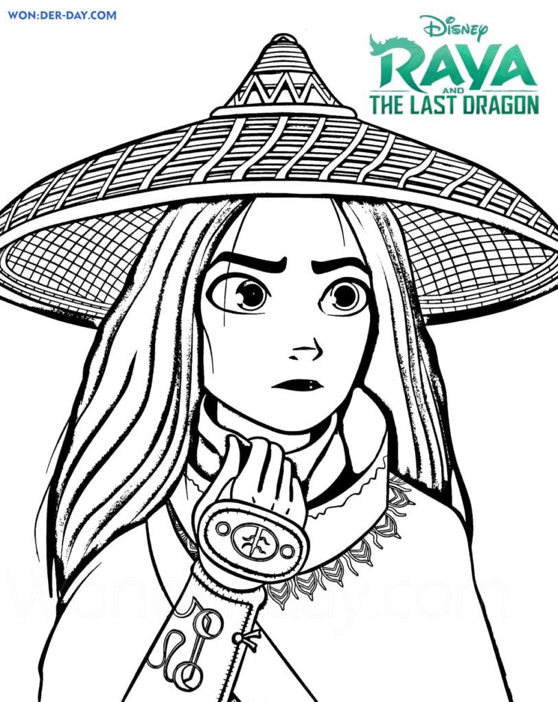 Raya and the last dragon coloring pages