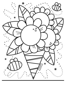 Free flower colouring page flores hoja para colorear by teaching tutifruti