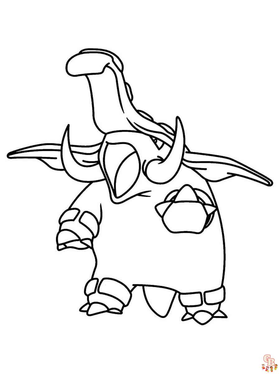 Donphan coloring pages hojas para imprimir gratis para niãos