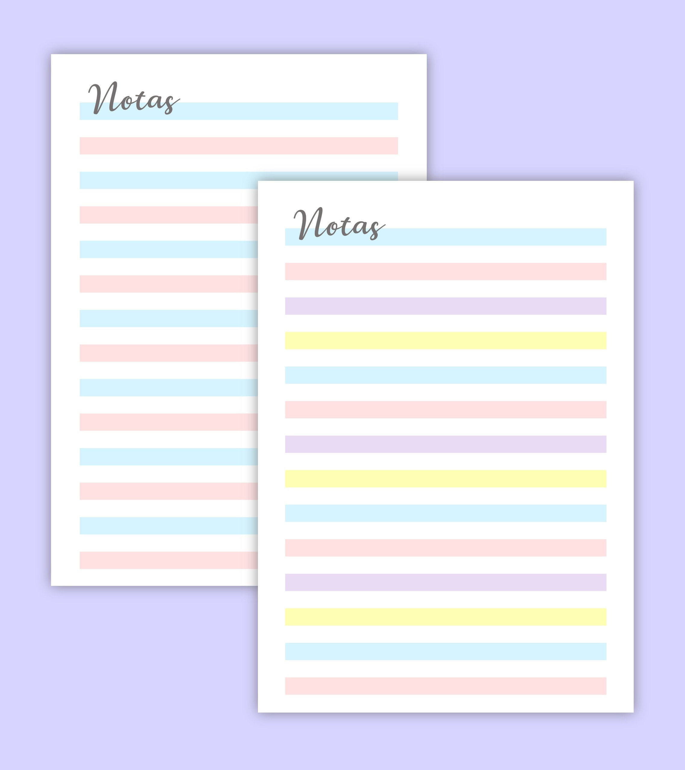 Kit imprimible hojas rayadas a a carta media carta archivos pdf excelente calidad de impresion