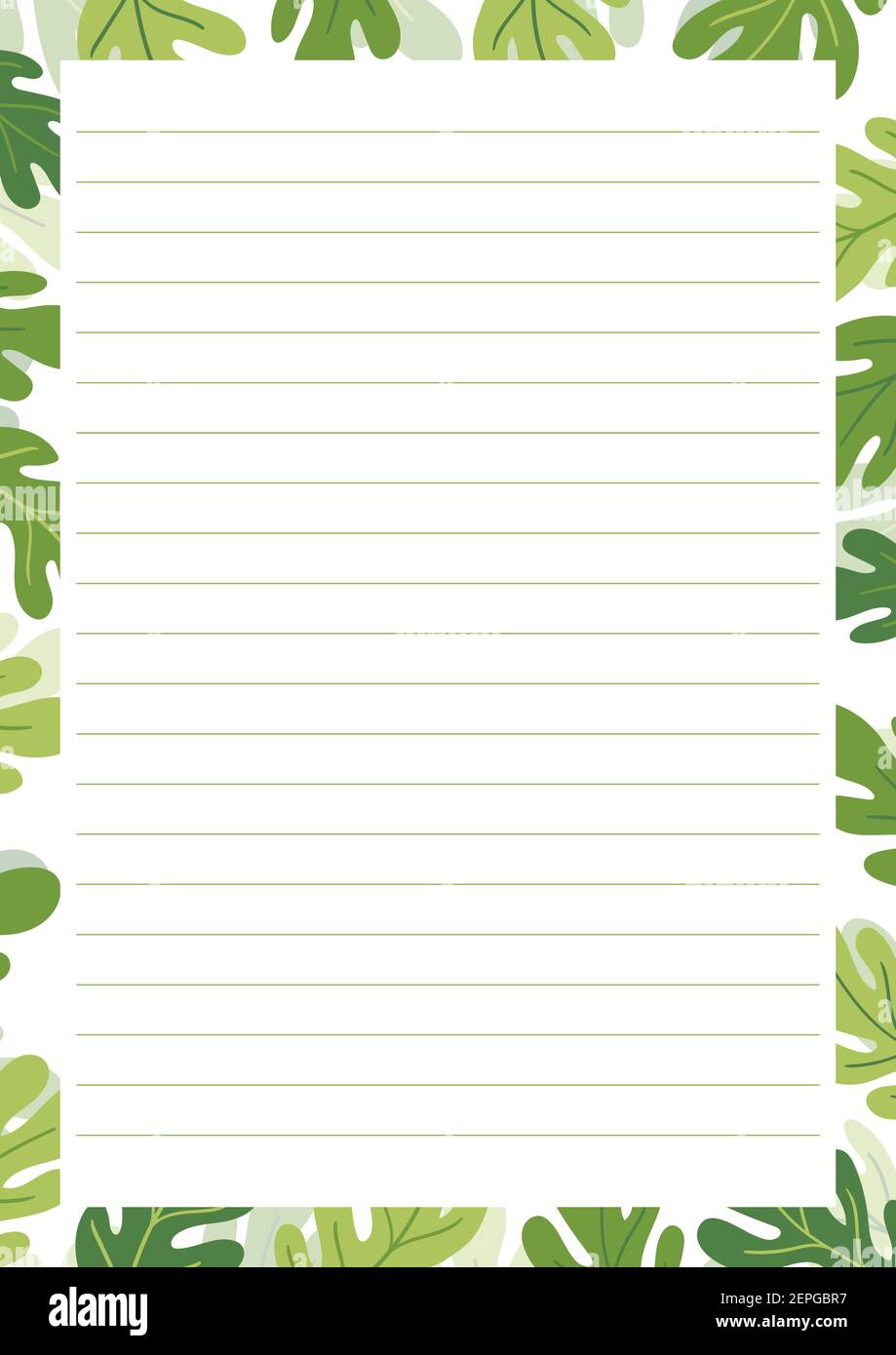 Papel de cuadrãcula fondo de rayas abstractas con lãneas horizontal de color imprimir nota en papel sobre fondo floral tamaão a ãptimo patrãn geomãtrico para imagen vector de stock