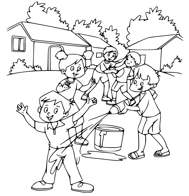 Holi coloring pages printable for free download