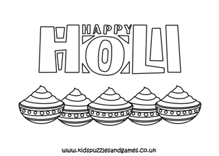 Happy holi derations louring powder