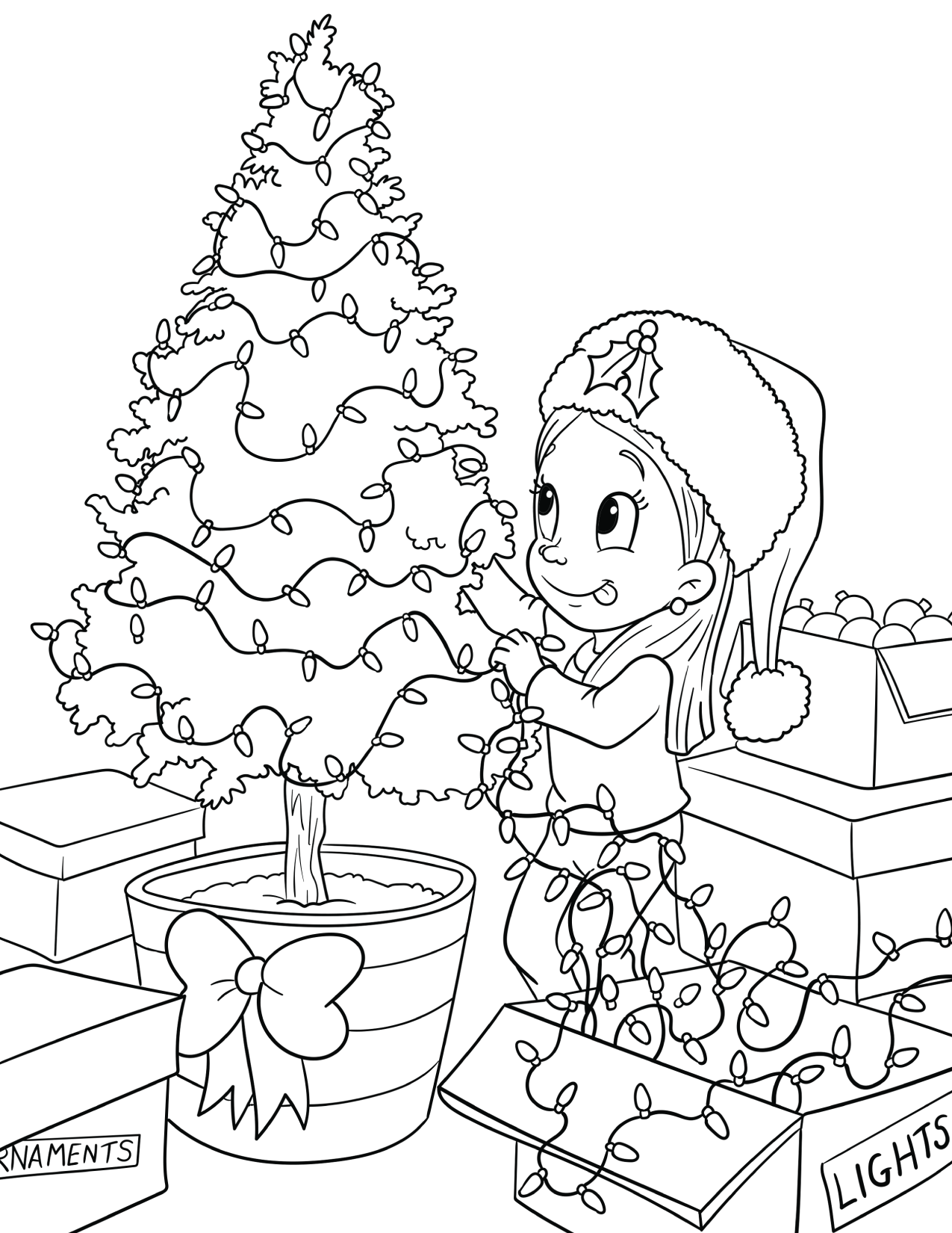 Holly holiday downloadable coloring pages â holly holiday books