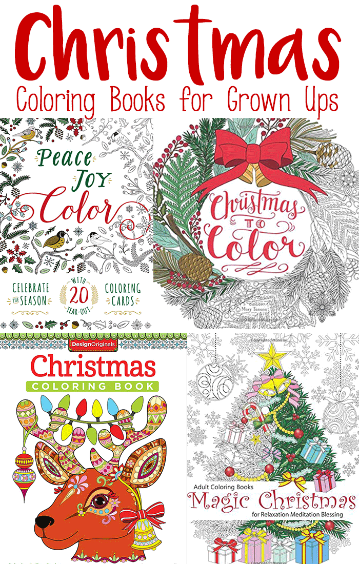 Jolly christmas coloring books for adults
