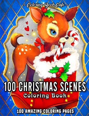 Christmas scenes an adult coloring book featuring fun easy and relaxing christmas coloring pages paperback books inc