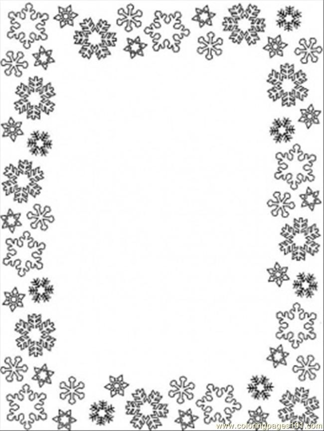 Free printable borders and backgrounds snowflake winter blue silver