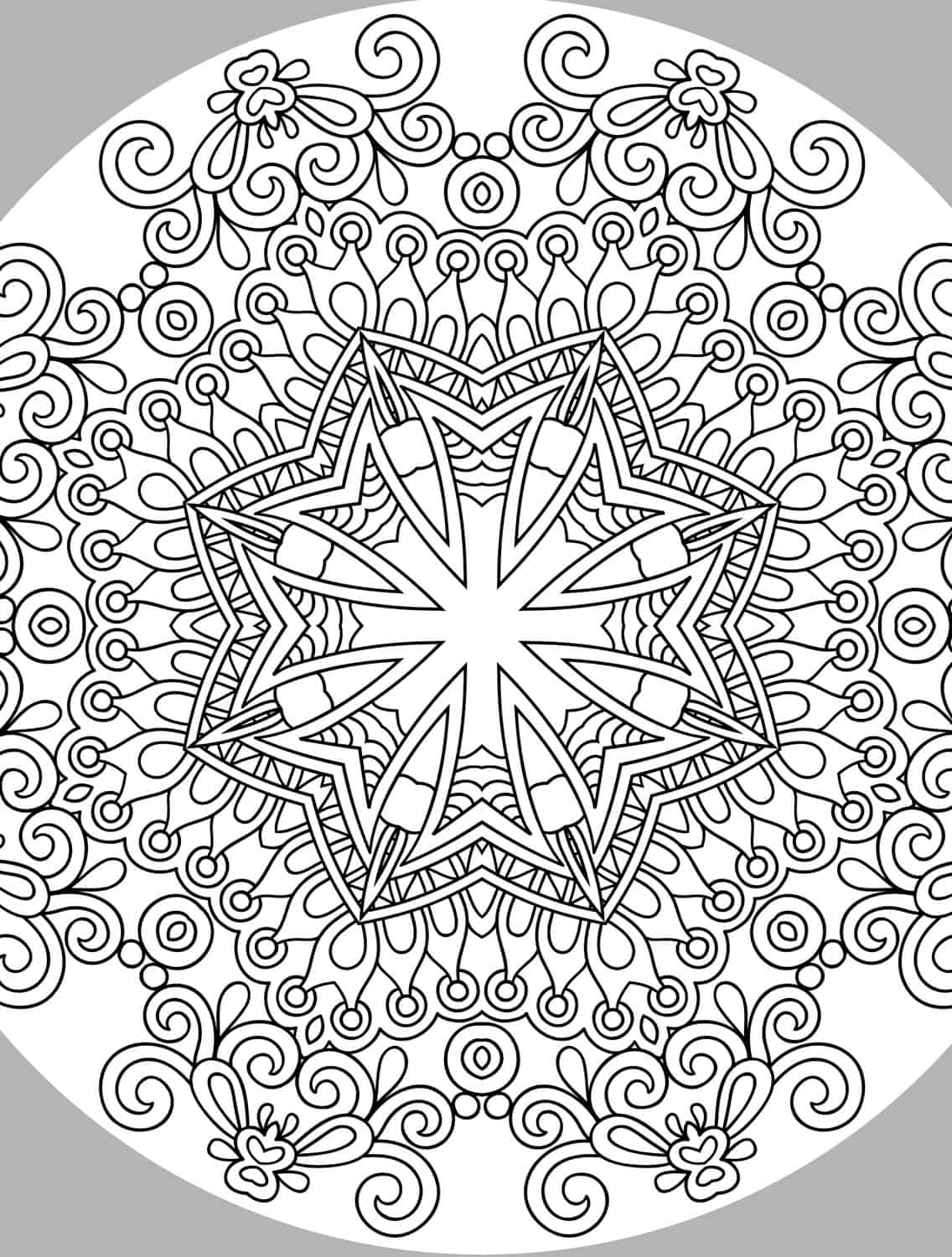 Free printable holiday adult coloring pages