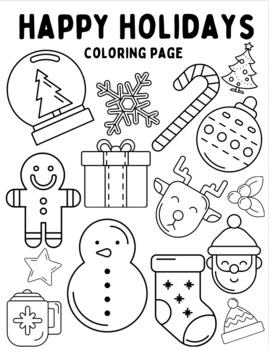 Holidaychristmas coloring pages morning work preschool kindergarten