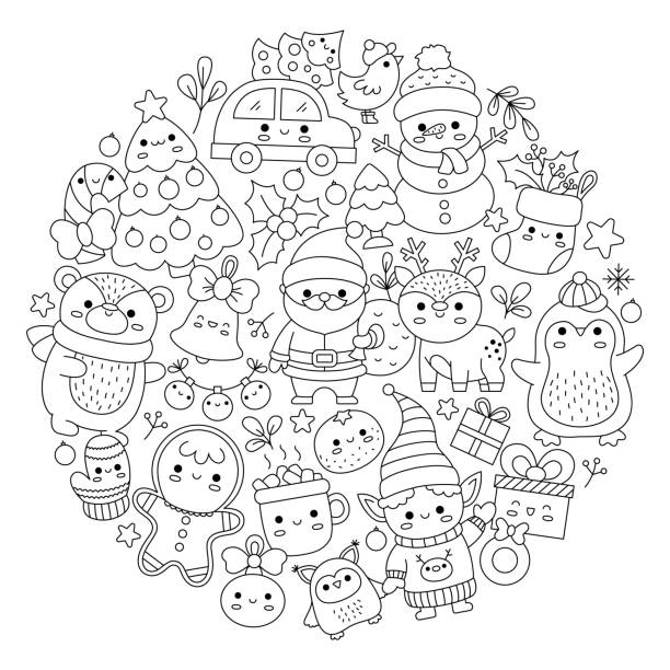 Clip art of christmas page border bildbanksillustrationer royaltyfri vektorgrafik och clip art