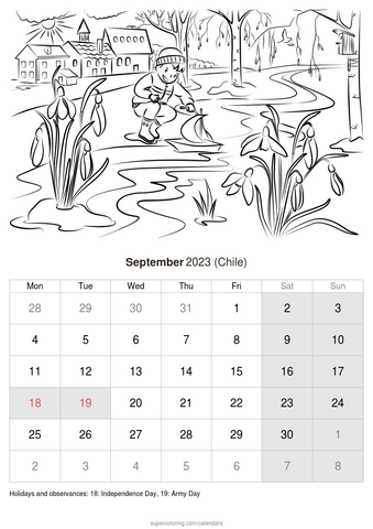 September calendar