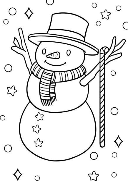 Holiday coloring pages stock illustrations royalty
