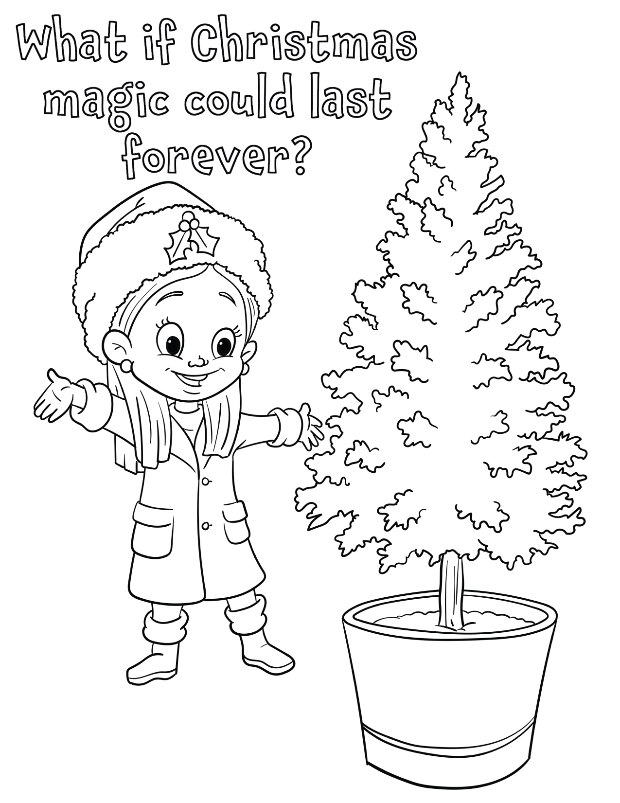 Holly holiday downloadable coloring pages â holly holiday books