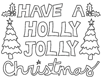 Christmas coloring page