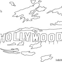 Mount lee hollywood coloring pages