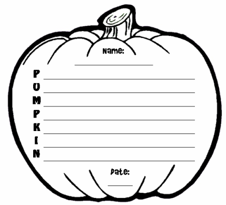 Pumpkin acrostic poems