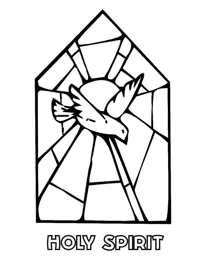 Discover the holy ghost coloring page for kids and young
