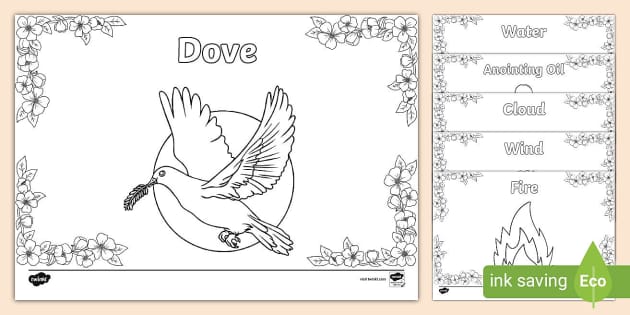 Holy spirit symbols louring pages